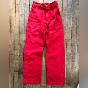 Big Bug Press Mustang Red Work Pants Size XS